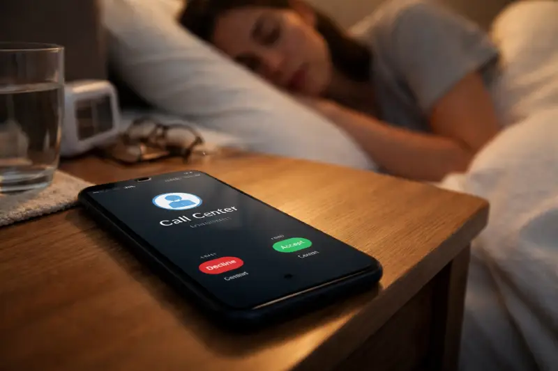 Patient seeing missed call from unknown number