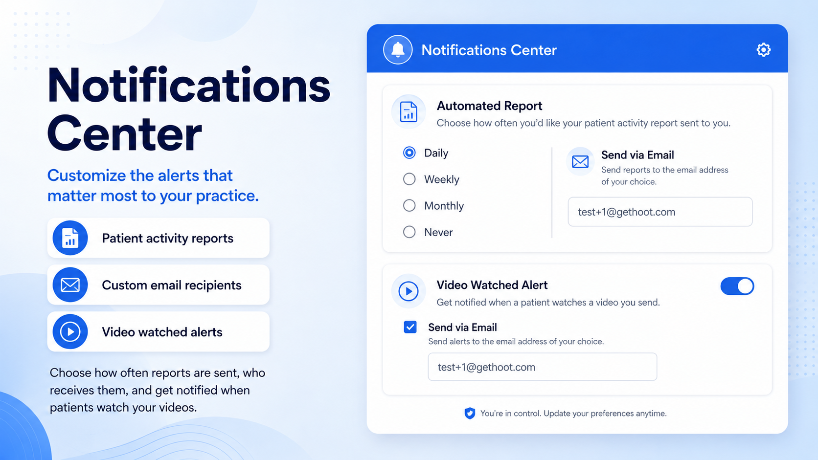 Notifications Center